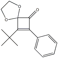 8-tert-Butyl-7-phenyl-1,4-dioxaspiro[4.3]oct-7-en-6-one Struktur