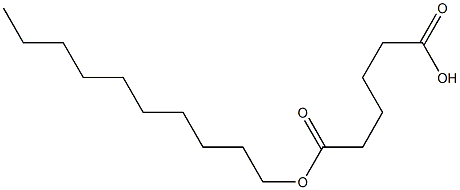 Adipic acid 1-decyl ester Structure