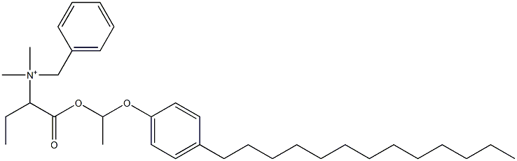  N,N-Dimethyl-N-benzyl-N-[1-[[1-(4-tridecylphenyloxy)ethyl]oxycarbonyl]propyl]aminium