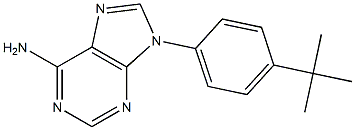 6-Amino-9-(4-tert-butylphenyl)-9H-purine Structure