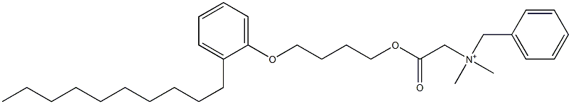 N,N-Dimethyl-N-benzyl-N-[[[4-(2-decylphenyloxy)butyl]oxycarbonyl]methyl]aminium,,结构式