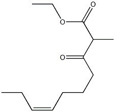 (Z)-2-Methyl-3-oxo-7-decenoic acid ethyl ester Structure