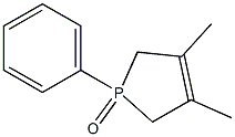 1-Phenyl-3,4-dimethyl-2,5-dihydro-1H-phosphole 1-oxide 结构式