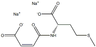 (S)-2-[[(Z)-3-Carboxy-1-oxo-2-propenyl]amino]-4-(methylthio)butyric acid disodium salt 结构式
