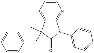 1,3-Dihydro-3-benzyl-3-methyl-1-phenyl-2H-pyrrolo[2,3-b]pyridin-2-one