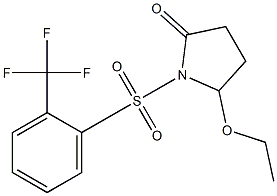 5-Ethoxy-1-[[2-(trifluoromethyl)phenyl]sulfonyl]pyrrolidin-2-one Structure
