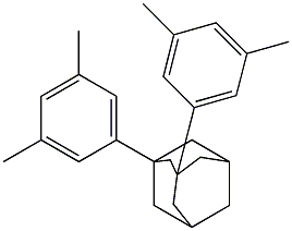 1,3-ビス(3,5-ジメチルフェニル)アダマンタン 化学構造式