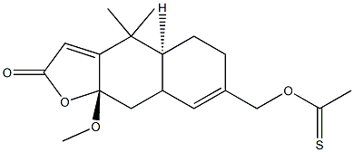 Thioacetic acid S-[[(9aS)-2,4,4a,5,6,8a,9,9a-octahydro-4,4-dimethyl-9a-methoxy-2-oxonaphtho[2,3-b]furan]-7-yl]methyl ester
