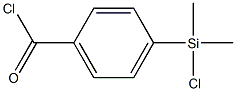 4-(Chlorodimethylsilyl)benzoic acid chloride Struktur