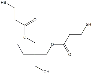 2,2-Bis(3-mercaptopropionyloxymethyl)-1-butanol,,结构式