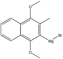 1,4-Dimethoxy-2-methyl-3-naphtylmagnesium bromide Structure