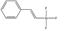 Trifluoro[(E)-2-phenylethenyl]silane 结构式