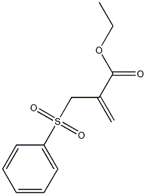 2-[(フェニルスルホニル)メチル]プロペン酸エチル 化学構造式