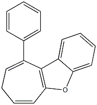 10-フェニル-8H-ベンゾ[b]シクロヘプタ[d]フラン 化学構造式