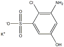 3-Amino-2-chloro-5-hydroxybenzenesulfonic acid potassium salt Structure