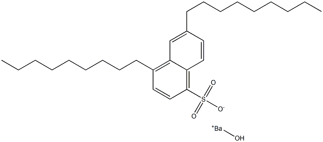 4,6-Dinonyl-1-naphthalenesulfonic acid hydroxybarium salt,,结构式