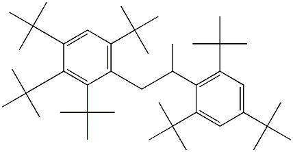 1-(2,3,4,6-Tetra-tert-butylphenyl)-2-(2,4,6-tri-tert-butylphenyl)propane,,结构式