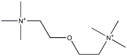 オキシビス(エチレン)ビス(トリメチルアミニウム) 化学構造式
