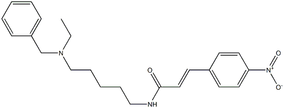 N-[5-(Ethylbenzylamino)pentyl]-3-(4-nitrophenyl)acrylamide Structure