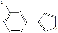 2-Chloro-4-(3-furanyl)pyrimidine Structure