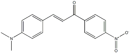 1-Nitro-4-[4-(dimethylamino)cinnamoyl]benzene Struktur