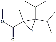 3,3-Diisopropyl-2-methyloxirane-2-carboxylic acid methyl ester 结构式