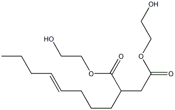 2-(4-オクテニル)こはく酸ビス(2-ヒドロキシエチル) 化学構造式