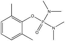 ビス(ジメチルアミノ)ホスフィン酸2,6-ジメチルフェニル 化学構造式