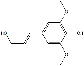 (E)-3-(3,5-ジメトキシ-4-ヒドロキシフェニル)-2-プロペン-1-オール 化学構造式