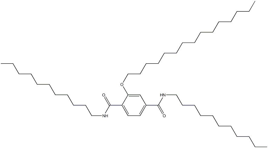 2-(Pentadecyloxy)-N,N'-diundecylterephthalamide Struktur