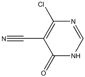 6-クロロ-5-シアノ-4(3H)-ピリミジノン 化学構造式