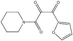 1-(1-Piperidinyl)-3-(2-furyl)propane-1,2,3-trione,,结构式