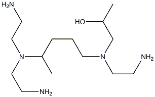 1-[N-(2-Aminoethyl)-N-[4-[bis(2-aminoethyl)amino]pentyl]amino]-2-propanol Struktur