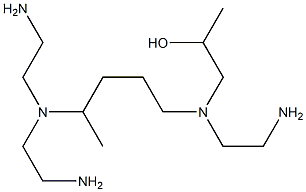 1-[N-(2-アミノエチル)-N-[4-[ビス(2-アミノエチル)アミノ]ペンチル]アミノ]-2-プロパノール 化学構造式