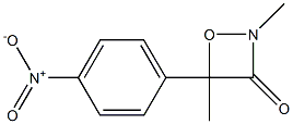 2,4-Dimethyl-4-(4-nitrophenyl)-1,2-oxazetidin-3-one Structure