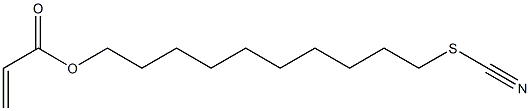 Acrylic acid 10-thiocyanatodecyl ester Structure