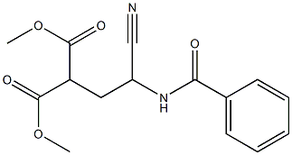 2-[2-Cyano-2-(benzoylamino)ethyl]malonic acid dimethyl ester