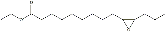 10,11-Epoxytetradecanoic acid ethyl ester Structure