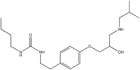 1-Butyl-3-[4-[2-hydroxy-3-[isobutylamino]propoxy]phenethyl]urea