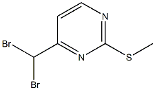 4-(ジブロモメチル)-2-(メチルチオ)ピリミジン 化学構造式