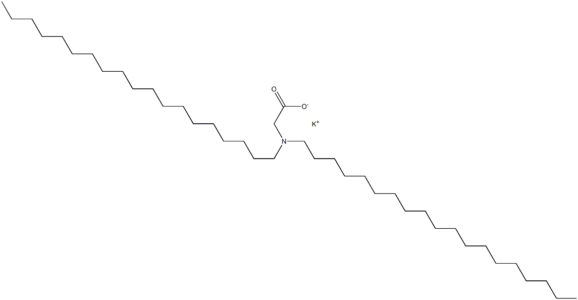 N,N-Dinonadecylglycine potassium salt 结构式