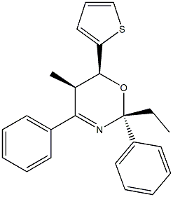 (2R,5R,6S)-2-Ethyl-5-methyl-2,4-diphenyl-6-(2-thienyl)-5,6-dihydro-2H-1,3-oxazine