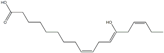 (9Z,12Z,15Z)-13-Hydroxy-9,12,15-octadecatrienoic acid,,结构式
