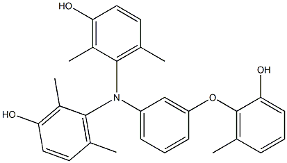 N,N-Bis(3-hydroxy-2,6-dimethylphenyl)-3-(2-hydroxy-6-methylphenoxy)benzenamine Structure