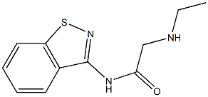 N-(1,2-Benzisothiazol-3-yl)-2-ethylaminoacetamide Struktur