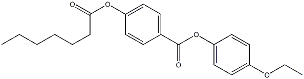 p-Heptanoyloxybenzoic acid p-ethoxyphenyl ester 结构式