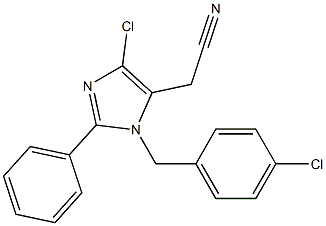 1-(4-Chlorobenzyl)-2-phenyl-4-chloro-1H-imidazole-5-acetonitrile Structure