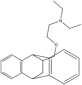 11-[[2-(Diethylamino)ethoxy]methyl]-9,10-dihydro-9,10-ethanoanthracene,,结构式