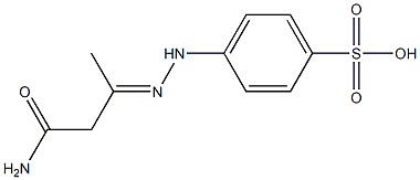 4-[N'-(2-Carbamoyl-1-methylethylidene)hydrazino]benzenesulfonic acid