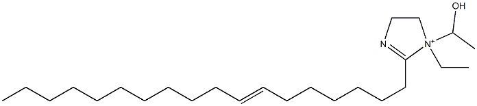 1-Ethyl-1-(1-hydroxyethyl)-2-(7-octadecenyl)-2-imidazoline-1-ium,,结构式